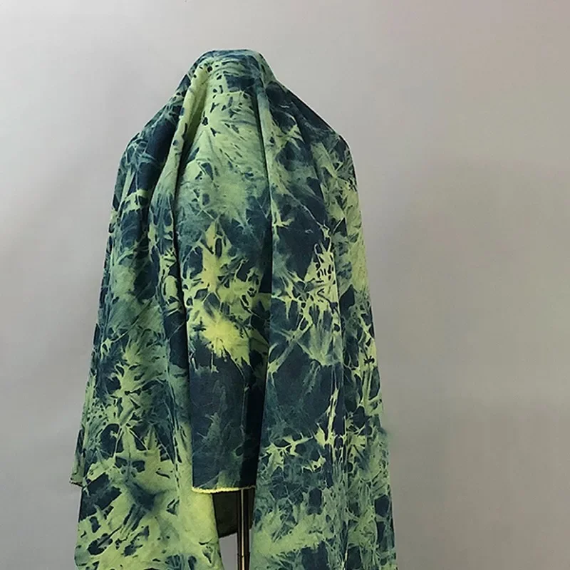 50X170CM Washed Tie-Dyed Denim - Sewing Batik Fabric ulasan dan harga