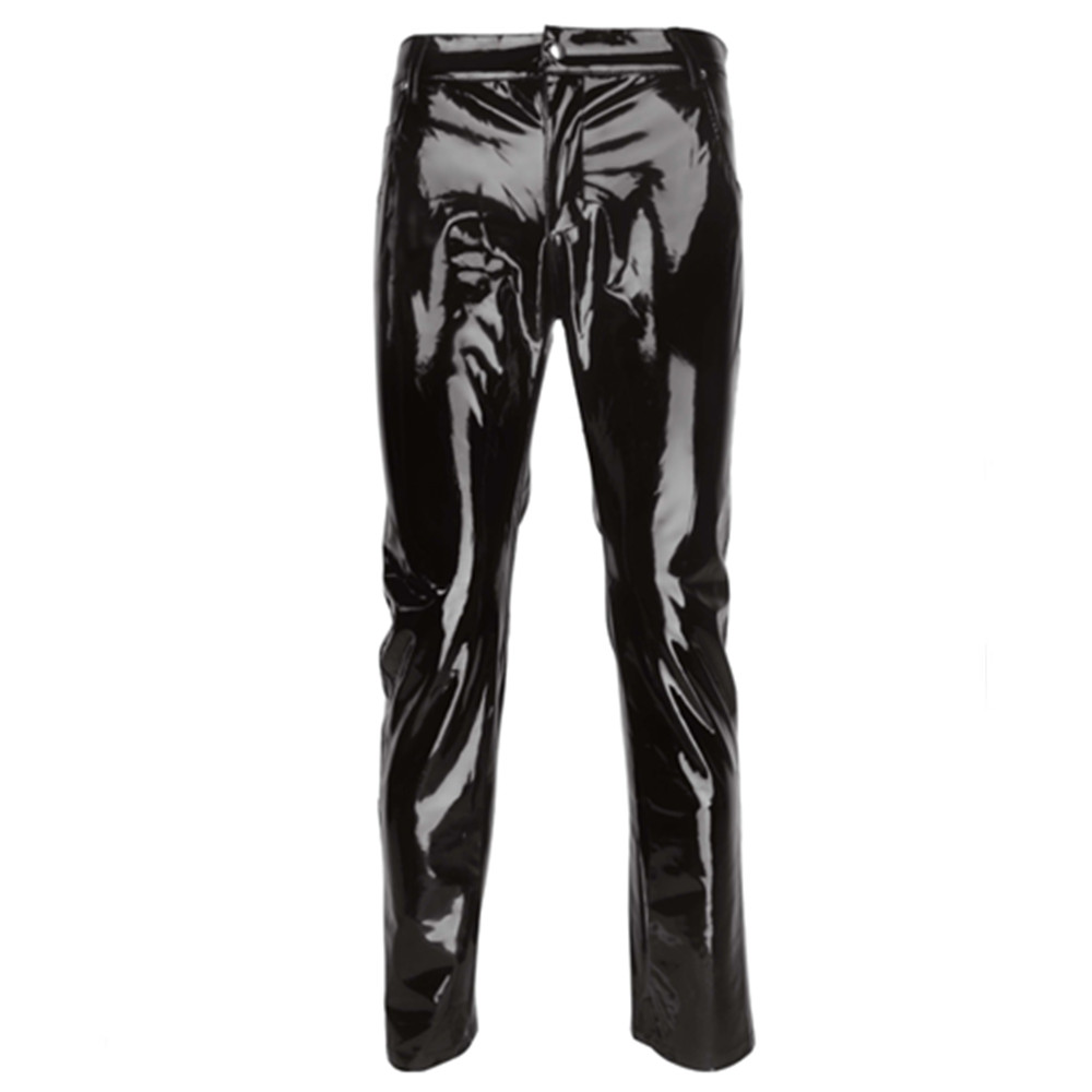 Shiny PVC Latex Trousers Men M - Sewing Latex ulasan dan harga
